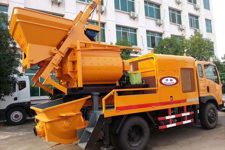 Concrete Mixer-Pump-Truck 3 in ONE Powered by Electricity or Diesel Generator
